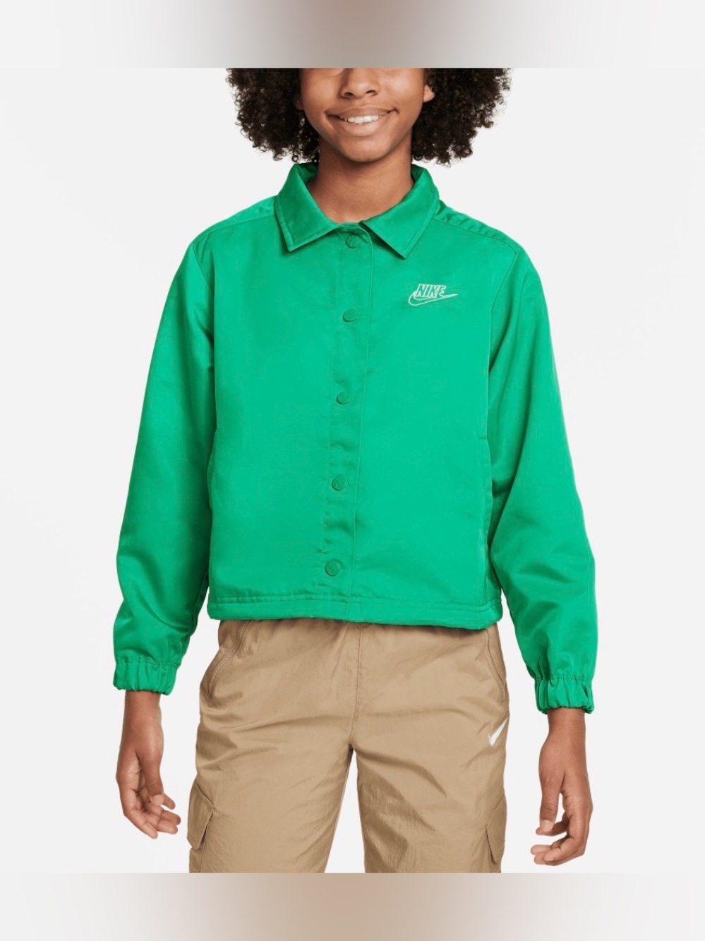 Nike Sportswear kids satin coach jacket